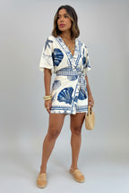 Zomer Jumpsuit Dames Schelpenprint Vakantie | Omira