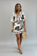Zomer Jumpsuit Dames Schelpenprint Vakantie | Omira