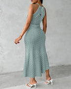 Zomerjurk Dames Azura - Halternek en Getailleerde Pasvorm