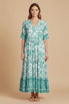 Zomerjurk Dames Elegante Jurk Chiffon V-hals | Flora