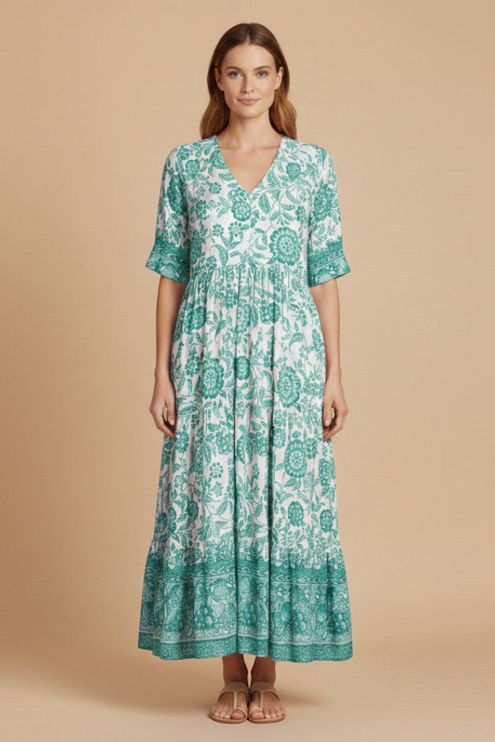 Zomerjurk Dames Elegante Jurk Chiffon V-hals | Flora