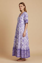 Zomerjurk Dames Elegante Jurk Chiffon V-hals | Flora