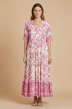 Zomerjurk Dames Elegante Jurk Chiffon V-hals | Flora