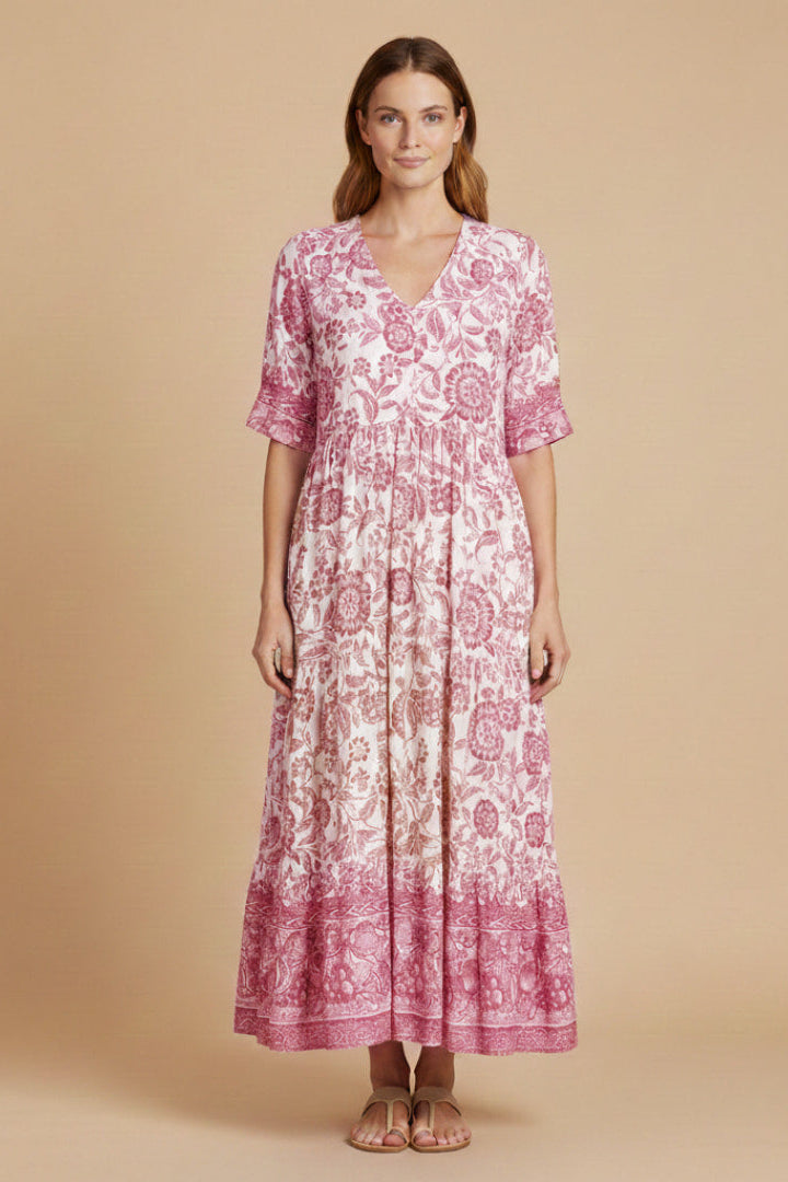 Zomerjurk Dames Elegante Jurk Chiffon V-hals | Flora