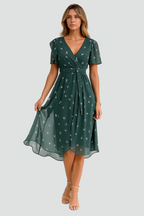 Zomerjurk Dames Liora - V-Hals en Tailleceintuur
