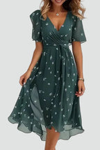 Zomerjurk Dames Liora - V-Hals en Tailleceintuur