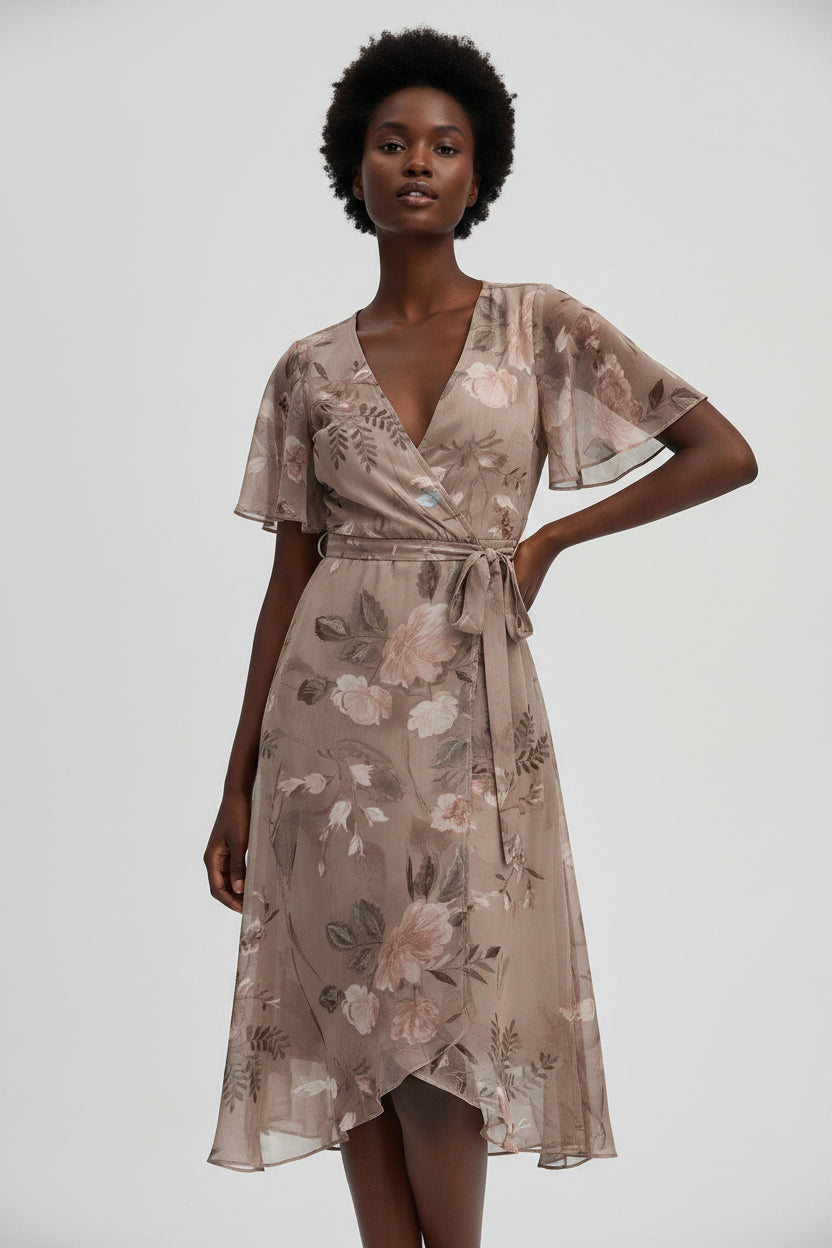 Zomerjurk Dames Liora - V-Hals en Tailleceintuur