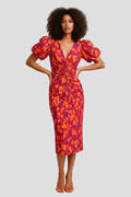 Zomerjurk Dames Marbella - Pofmouwen en Getailleerde Taille