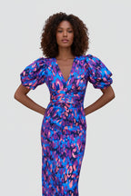 Zomerjurk Dames Marbella - Pofmouwen en Getailleerde Taille