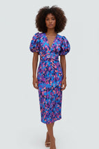 Zomerjurk Dames Marbella - Pofmouwen en Getailleerde Taille