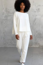 Zomerset Dames Oversized Trui Fuselé Broek Hoge Taille | Solange