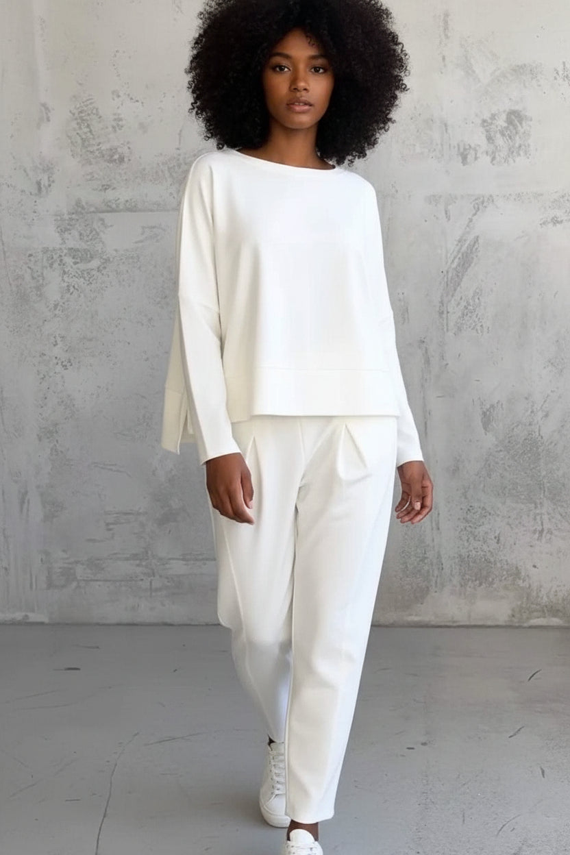 Zomerset Dames Oversized Trui Fuselé Broek Hoge Taille | Solange