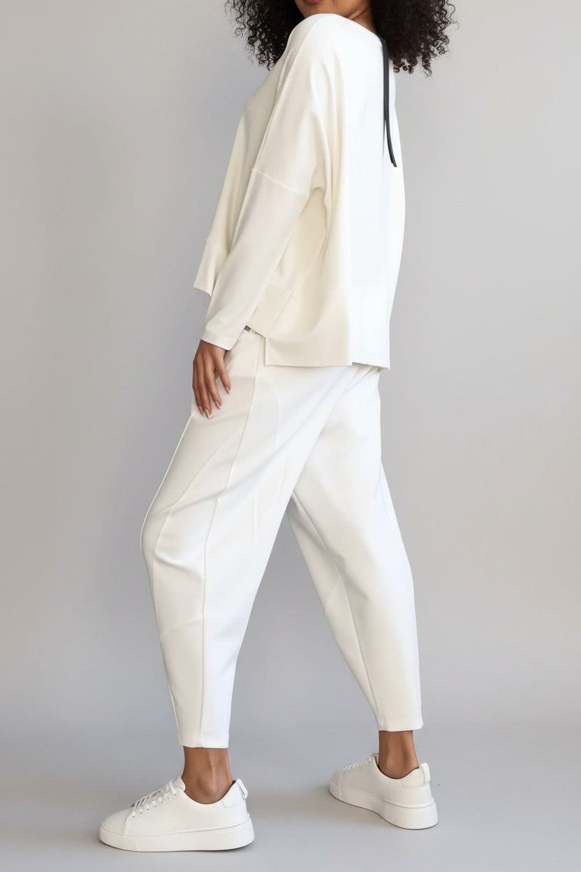Zomerset Dames Oversized Trui Fuselé Broek Hoge Taille | Solange