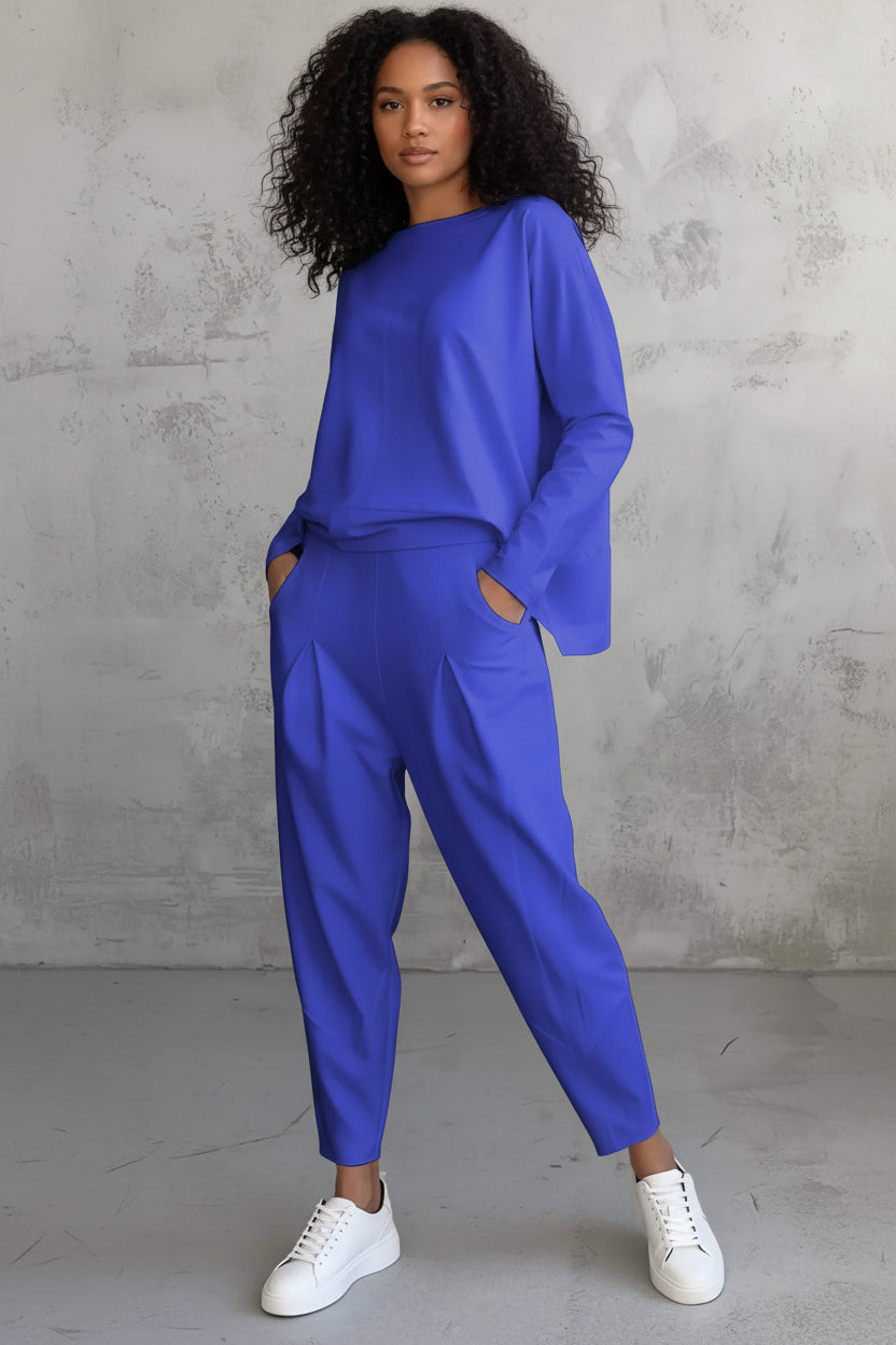 Zomerset Dames Oversized Trui Fuselé Broek Hoge Taille | Solange